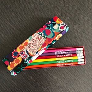Coach Poppy Pencil Set